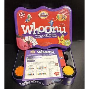 Cranium Whoonu The Get to Know You Game 2008 Collector's Tin Box 100% Complete
